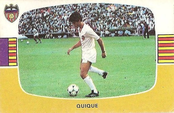 Liga 84-85. Fichaje Nº 11 B Quique (Valencia C.F.). Cromos Cano.