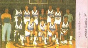 Liga Baloncesto 1985-1986. RCD Español (RCD Español). Chicle Gumtar.