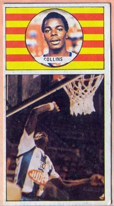Campeonato de Liga Baloncesto 86-87. Collins (RCD Español) Editorial Merchante. 📸 Grupo de Facebook Nuestros álbumes de cromos.