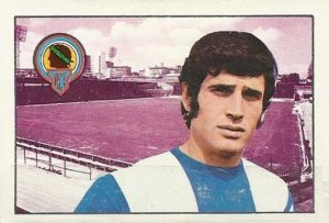 Liga 1974-75. José Antonio (Hércules C.F.) Editorial Fher. 📸: Grupo de Facebook Nuestros álbumes de cromos.