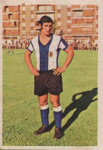 Liga 1975-76. José Antonio (Hércules C.F.) Editorial Fher. 📸: Grupo de Facebook Nuestros álbumes de cromos.