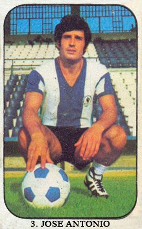 Liga 1976-77. José Antonio (Hércules C.F.) Ediciones Este. 📸: Grupo de Facebook Nuestros álbumes de cromos.
