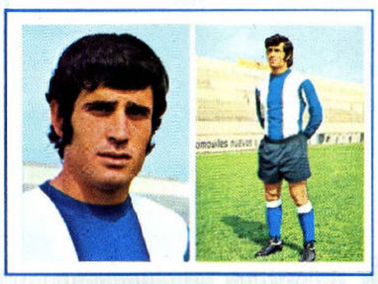 Liga 1976-77. José Antonio (Hércules C.F.) Editorial Fher. 📸: Grupo de Facebook Nuestros álbumes de cromos.