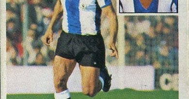 Liga 1981-82. José Antonio (Hércules C.F.) Ediciones Este. 📸: Grupo de Facebook Nuestros álbumes de cromos.