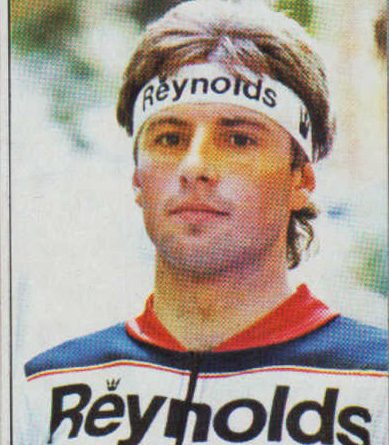 1983. Vuelta Ciclista - Ases Internacionales del Pedal. Julián Gorospe (Reynolds). (Editorial J. Merchante - Chocolates Hueso). 📸 Grupo de Facebook Nuestros álbumes de cromos.