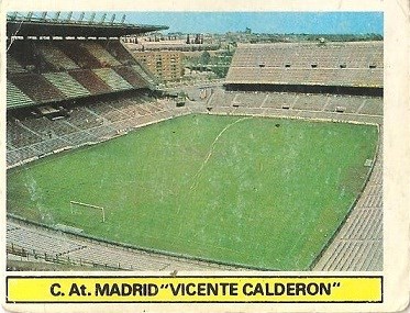 Liga 81-82. Estadio Vicente Calderón (Atlético de Madrid). Ediciones Este.