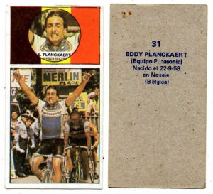 Vuelta ciclista, Ases del pedal. Eddy Planckaert (Panasonic). Editorial Merchante. 📸 Antonio Sevillano Gil. 