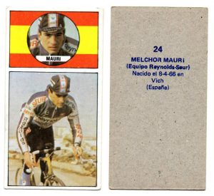 Vuelta ciclista, Ases del pedal. Melchor Mauri (Reynolds-Seur). Editorial Merchante. 📸 Antonio Sevillano Gil.