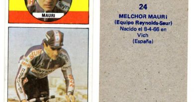 Vuelta ciclista, Ases del pedal. Melchor Mauri (Reynolds-Seur). Editorial Merchante. 📸 Antonio Sevillano Gil.