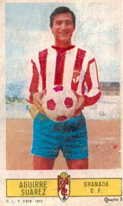 Liga 73-74. Aguirre Suárez (Granada C.F.). Ediciones Este. 📸: Toni Izaro.