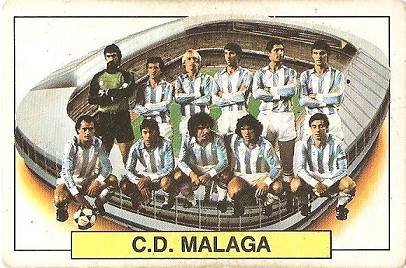Liga 83-84. Alineación CD Málaga (CD Málaga). Ediciones Este.