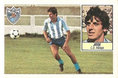 Liga 84-85. Jose (C.D. Málaga). Ediciones Este.