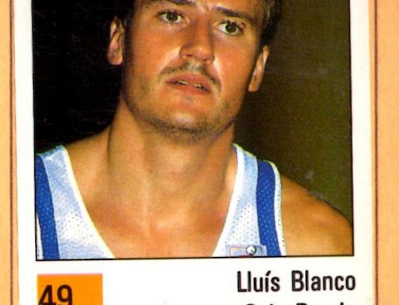 Basket 90 ACB. Luis Blanco (Caja Ronda). Ediciones Panini. 📸: Grupo de Facebook Nuestros álbumes de cromos.