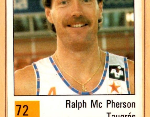 Basket 90 ACB. Nº 72. Ralph McPherson (Taugrés). Ediciones Panini. 📸: Nuestros álbumes de cromos.