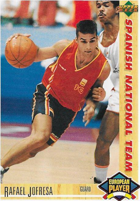 Basketball Card 1991 - 1992. Tomás Jofresa (España). Upper Deck. 📸: Emilio Rodríguez Bravo.