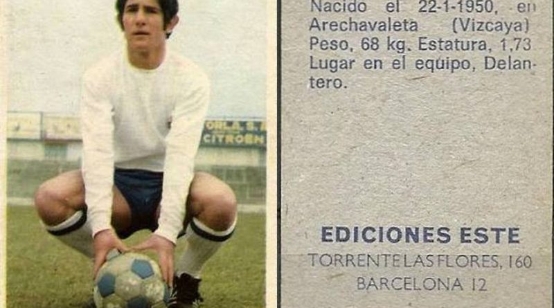 Campeonato de Liga 1974-75. Galdós (Real Zaragoza). Ediciones Este y Chicles Sanber. 📸: Grupo de Facebook Nuestros álbumes de cromos.