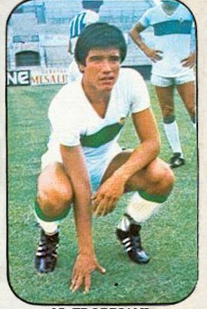 Campeonato de liga 1976-77. Marcelo Trobbiani (Elche C.F.). Ediciones Este. 📸: Grupo de Facebook Nuestros álbumes de cromos.