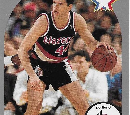 Cromos 1989 -1990. Drazen Petrovic (Portland Trail Blazers). NBA Hoops. 📸: Emilio Rodríguez Bravo.
