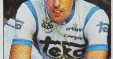 1983. Vuelta Ciclista - Ases Internacionales del Pedal. Federico Etxabe (Teka). (Editorial J. Merchante - Chocolates Hueso). 📸: Grupo de Facebook Nuestros álbumes de cromos.