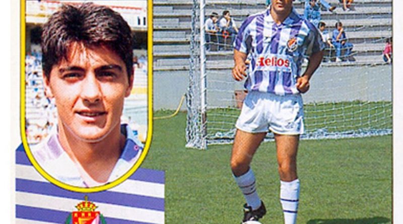 Liga 91-92. César Gómez (Real Valladolid). Ediciones Este. 📸: Grupo de Facebook Nuestros álbumes de cromos.