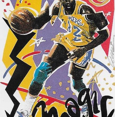 Cromos 1989-1990. Earving Magic Johnson (Los Angeles Lakers). NBA Hoops. 📸: Emilio Rodriguez Bravo.