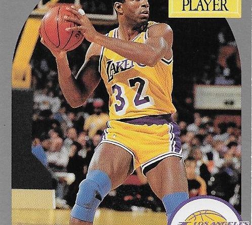Cromos 1989 - 1990. Earving Magic Johnson (Los Angeles Lakers). NBA Hoops. 📸: Emilio Rodriguez Bravo.