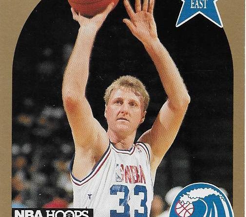 Cromos 1989-1990. Larry Bird (All-Star East). NBA Hoops. 📸: Emilio Rodriguez Bravo.