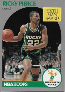 Cromos 1989 - 1990. Ricky Pierce (Milwaukee Bucks). NBA Hoops. 📸: Emilio Rodriguez Bravo.