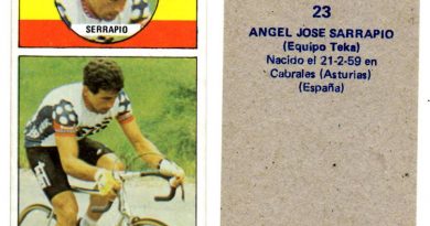 Vuelta ciclista, Ases del pedal. Ángel José Sarrapio (Teka). Editorial Merchante. 📸: Antonio Sevillano Gil.