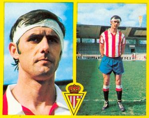 Liga 72-73. Alonso (Sporting de Gijón). Ediciones Este. 📸: Toni Izaro.