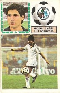 Liga 83-84. Miguel Ángel (U.D. Salamanca). Ediciones Este.