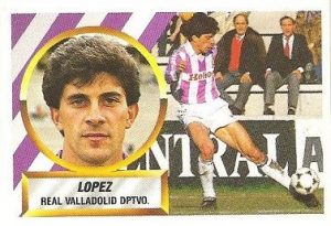 Liga 88-89. López (Real Valladolid). Ediciones Este.
