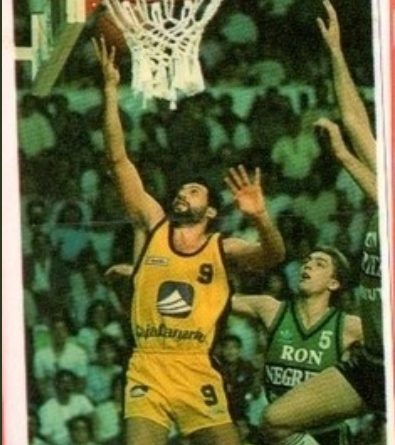 Basket Cromos 88-89. Germán González (Cajacanarias) Editorial J. Merchante – Bollycao. 📸: Sergio Jiménez.