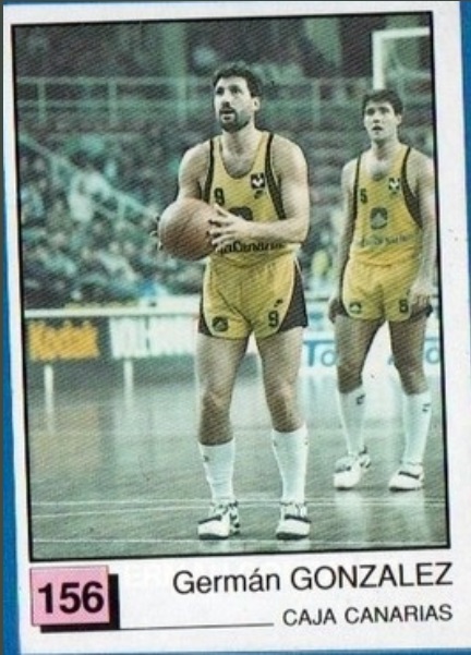Basket 91 ACB. Germán González (Cajacanarias). Ediciones Panini. 📸: Sergio Jiménez.