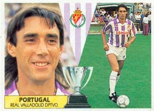 Liga 87-88. Portugal (Real Valladolid). Fichaje Nº 10. Ediciones Este. 📸: Toni Izaro.
