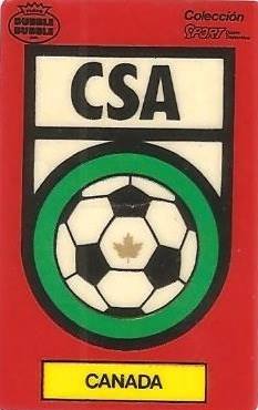 Mundial 1986. Escudo Canadá (Canadá). Ediciones Dubble Dubble.