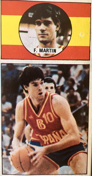 Baloncesto 1986-1987. Fernando Martín (Selección Nacional de España). Ediciones J. Merchante. 📸: Alberto Fernández.