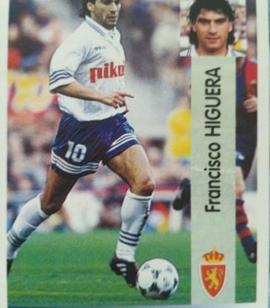 Liga 96-97. Higuera (Real Zaragoza). Ediciones Panini. 📸: Javier Pedraza.