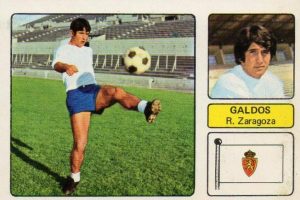 Liga 73-74. Galdós (Real Zaragoza). Editorial Fher. 📸: Juan Álvarez.