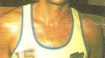 Liga Baloncesto 1985-1986. Juan Ramón Fernández (Cacaolat Granollers). Chicle Gumtar.