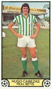 Liga 79-80. Hugo Cabezas (Real Betis). Ediciones Este. 📸: Toni Izaro.