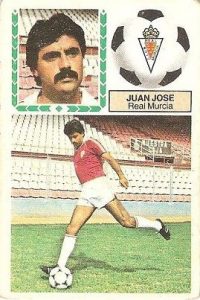 Liga 83-84. Juan José (Real Murcia). Ediciones Este.