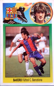 Liga 93-94. Bakero (F.C. Barcelona). Ediciones Este.
