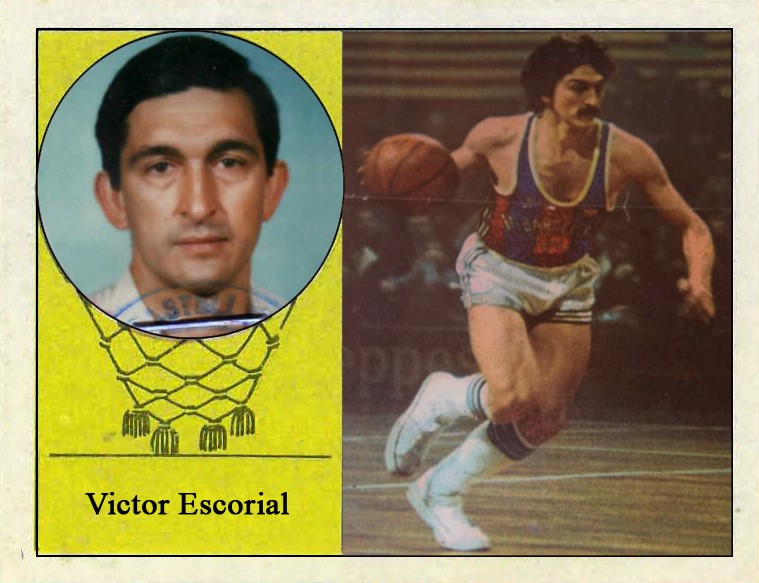 Víctor Escorial (F.C. Barcelona). 📸: Cromo-Montaje del Grupo de Facebook Nuestros álbumes de cromos.