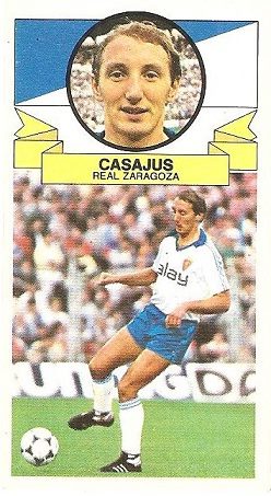 Liga 85-86. Casajús (Real Zaragoza). Ediciones Este.
