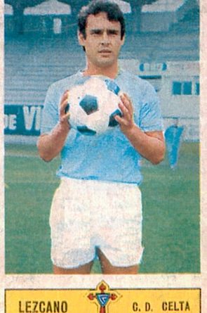 Liga 73-74. Lezcano (Celta de Vigo). Ediciones Este. 📸: Toni Izaro.
