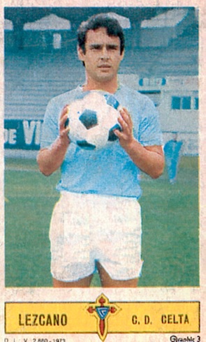 Liga 73-74. Lezcano (Celta de Vigo). Ediciones Este. 📸: Toni Izaro.
