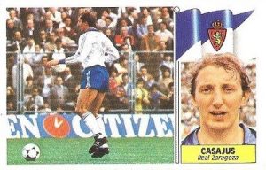 Liga 86-87. Casajús (Real Zaragoza). Ediciones Este.