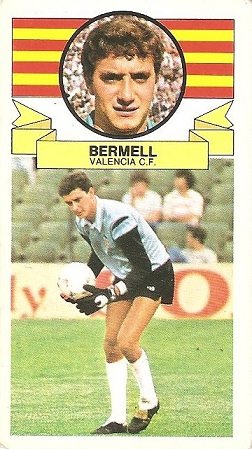 Liga 85-86. Bermell (Valencia C.F.). Ediciones Este.