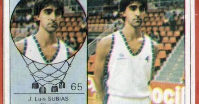 Campeonato Baloncesto Liga 1984-1985. Subias (Claret de Las Palmas). Ediciones J. Merchante - Clesa. 📸: Grupo de Facebook Nuestros álbumes de cromos.